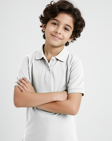 White Boys Polo T-Shirt (3231)
