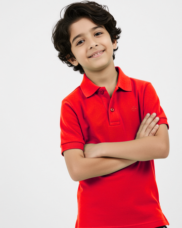 Red Boys Polo T-Shirt (3237)
