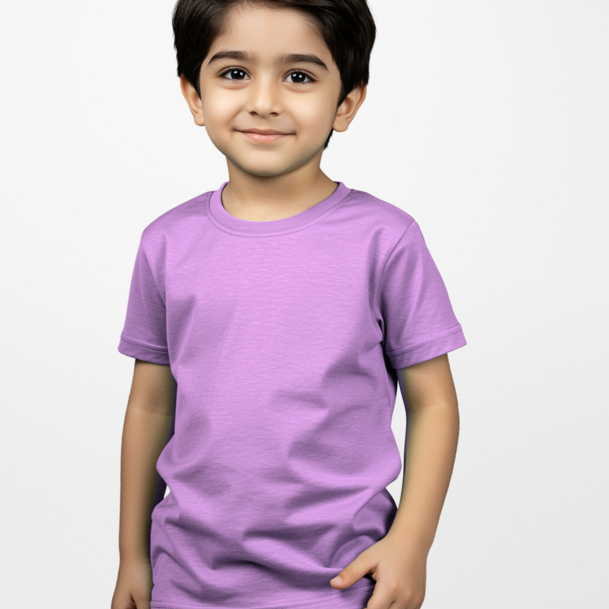 Premium Boys Lilac Cotton Jersey T-Shirt (3244)