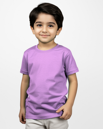 Premium Boys Lilac Cotton Jersey T-Shirt (3244)