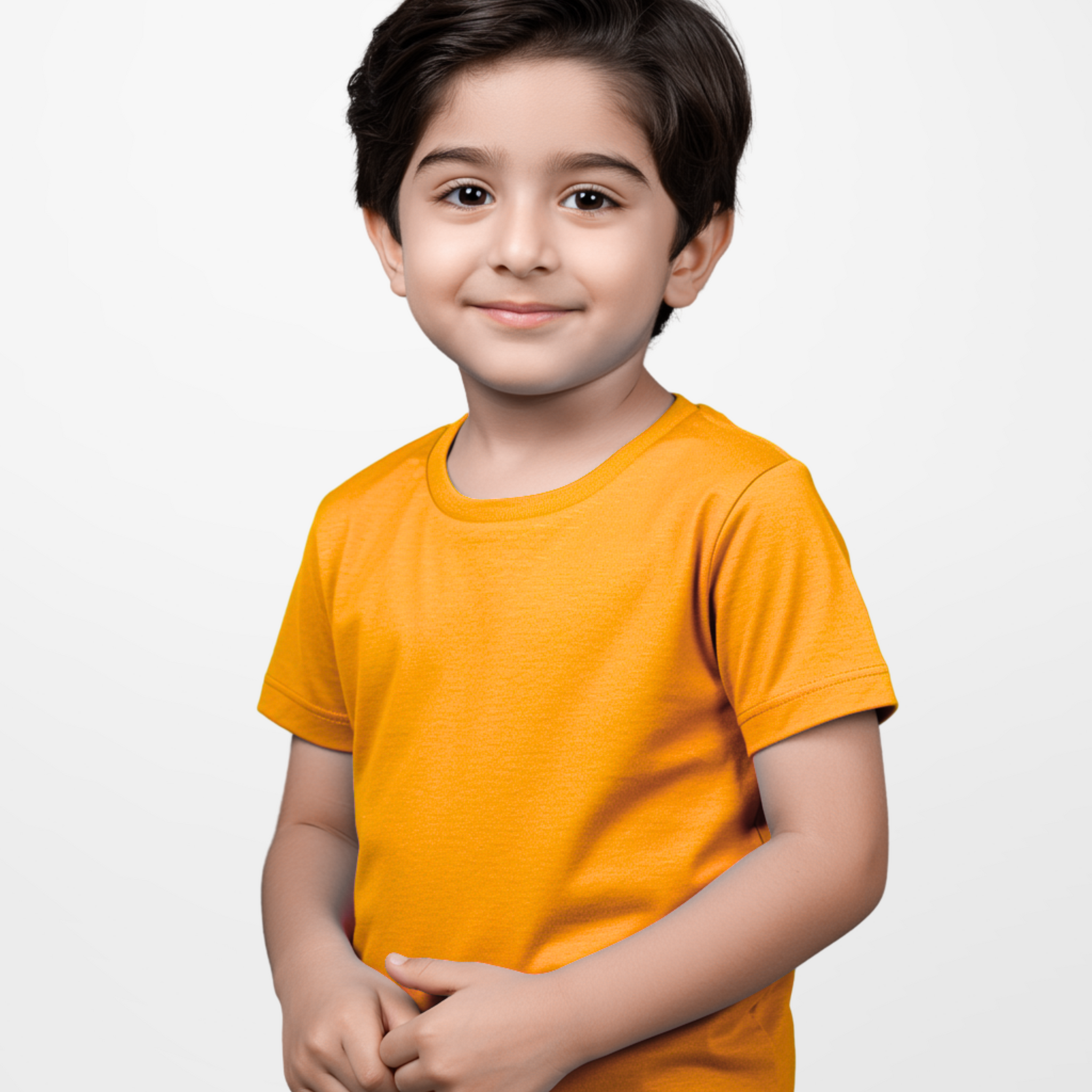 Premium Boys Musturd Cotton Jersey T-Shirt (3250)
