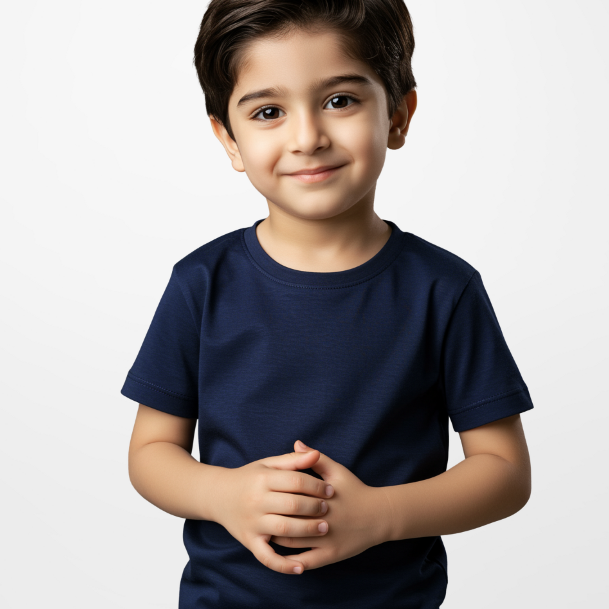 Premium Boys Navy Cotton Jersey T-Shirt (3252)