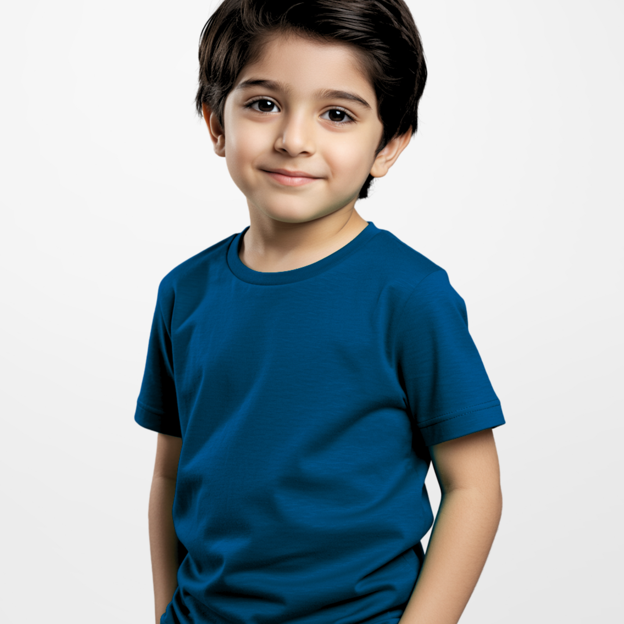 Premium Boys Petrolium Blue Cotton Jersey T-Shirt (3239)