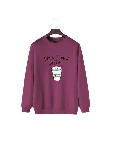Women's Pink Printed Sweatshirt (Code 4651)