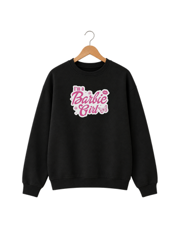 Women's Black Printed Sweatshirt (Code 5915)