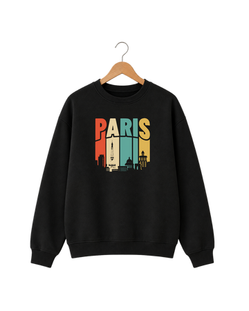 Men's Black Printed Sweatshirt (Code 5917)