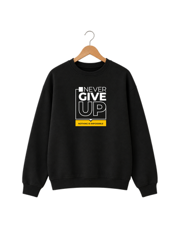 Men's Black Printed Sweatshirt (Code 5919)