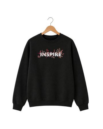 Women's Black Printed Sweatshirt (Code 5905)