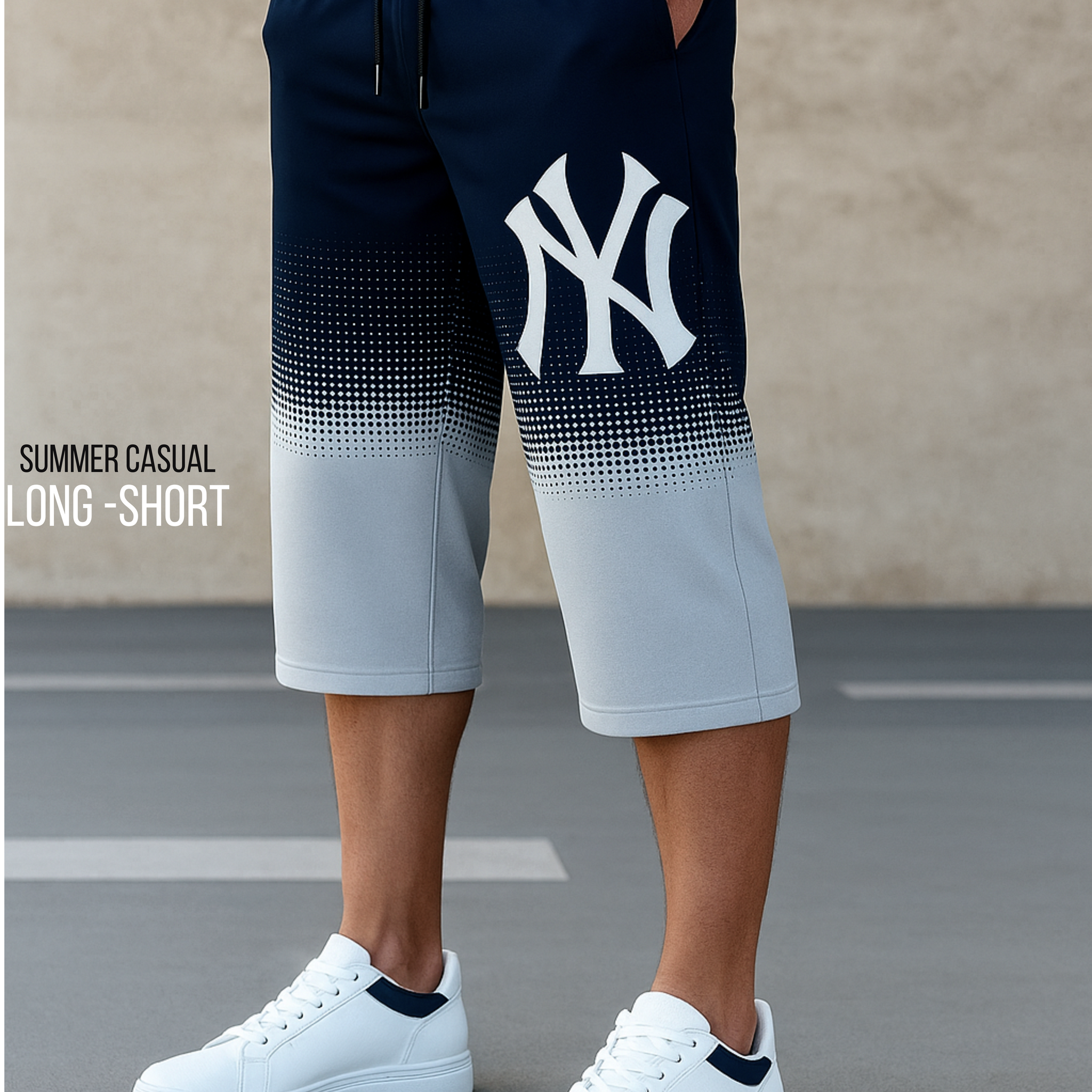 Men’s NY  Digital Printed Long-Shorts – Soft & Comfortable (3325)
