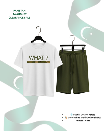 WHAT Co-Ord Set T-Shirt With Short (Code 5138)