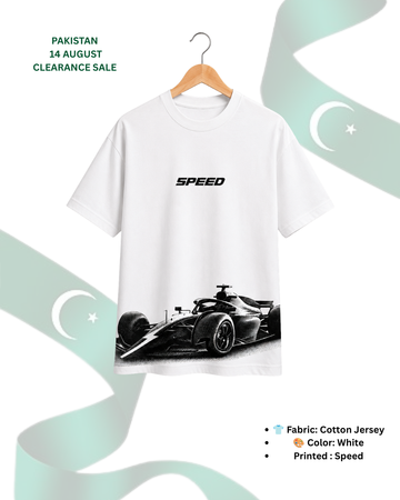 Premium Speed Printed T-Shirt/Tee for Men – Cotton Jersey Fabric (Code 5505)