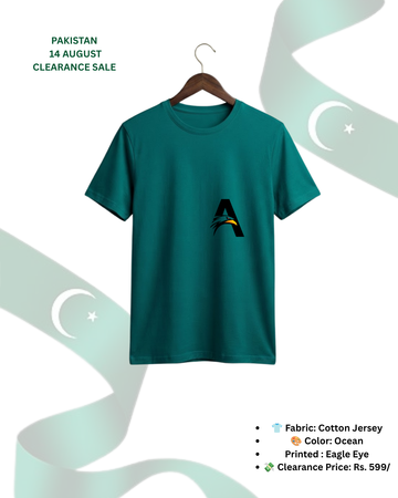 Ocean Printed T-Shirt/Tee for Men – Cotton Jersey Fabric (Code 5523)