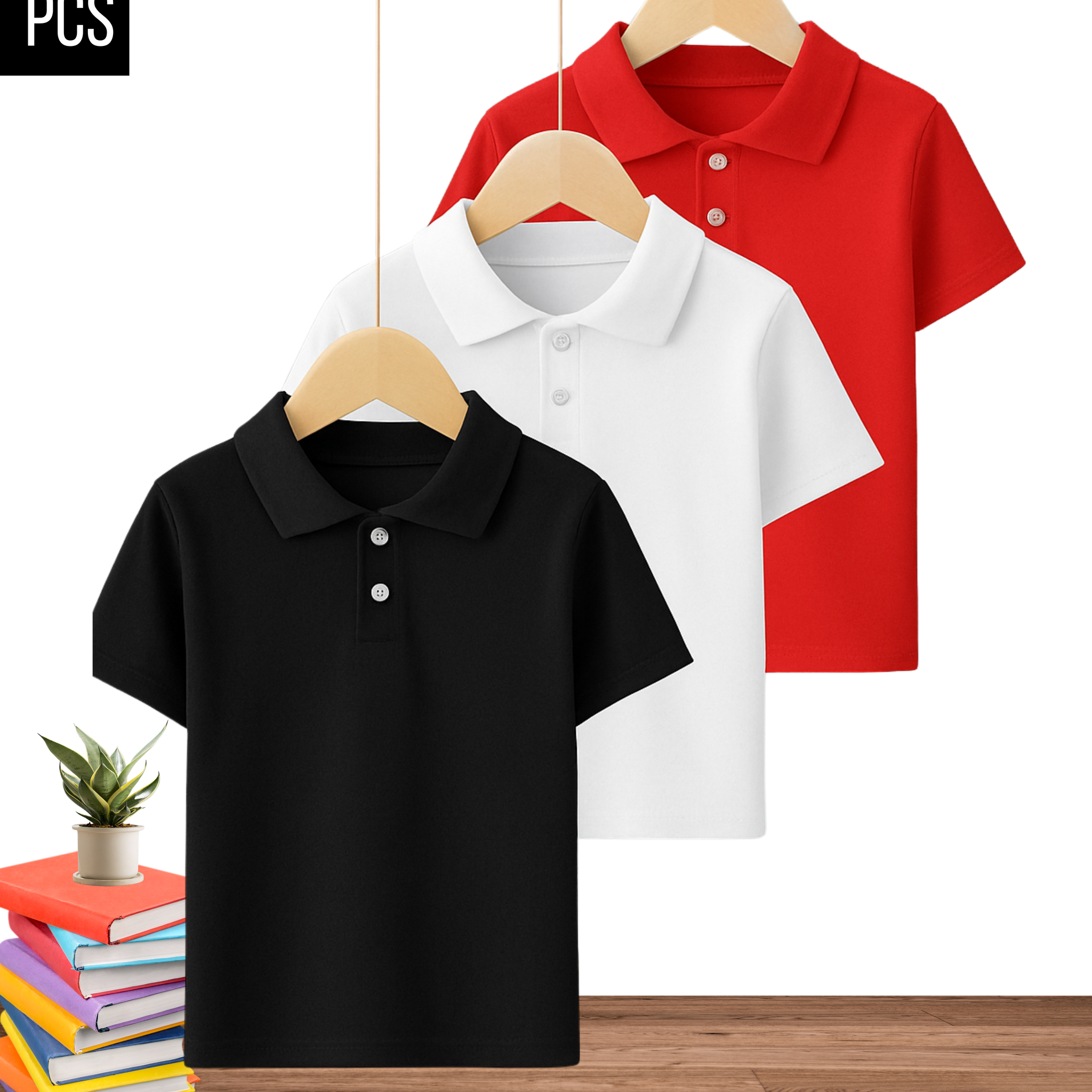 Premium Kids Polo Set – Pack of 3  (3377)