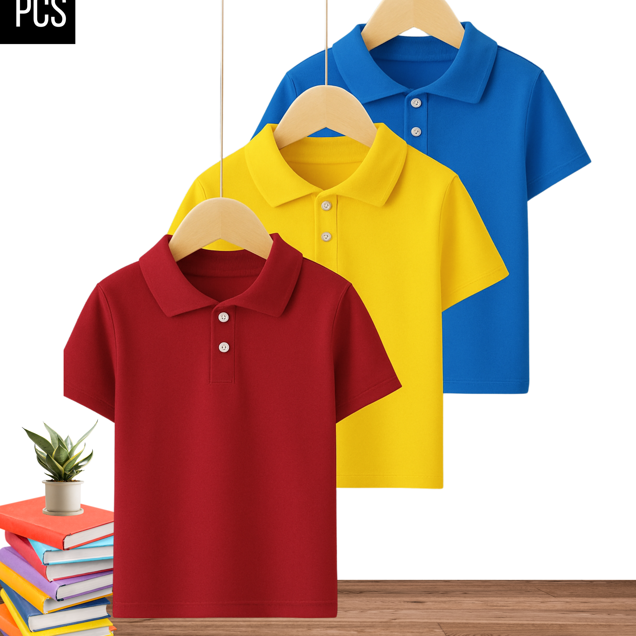 Kids Trendy Polo – Pack of 3  (3378)