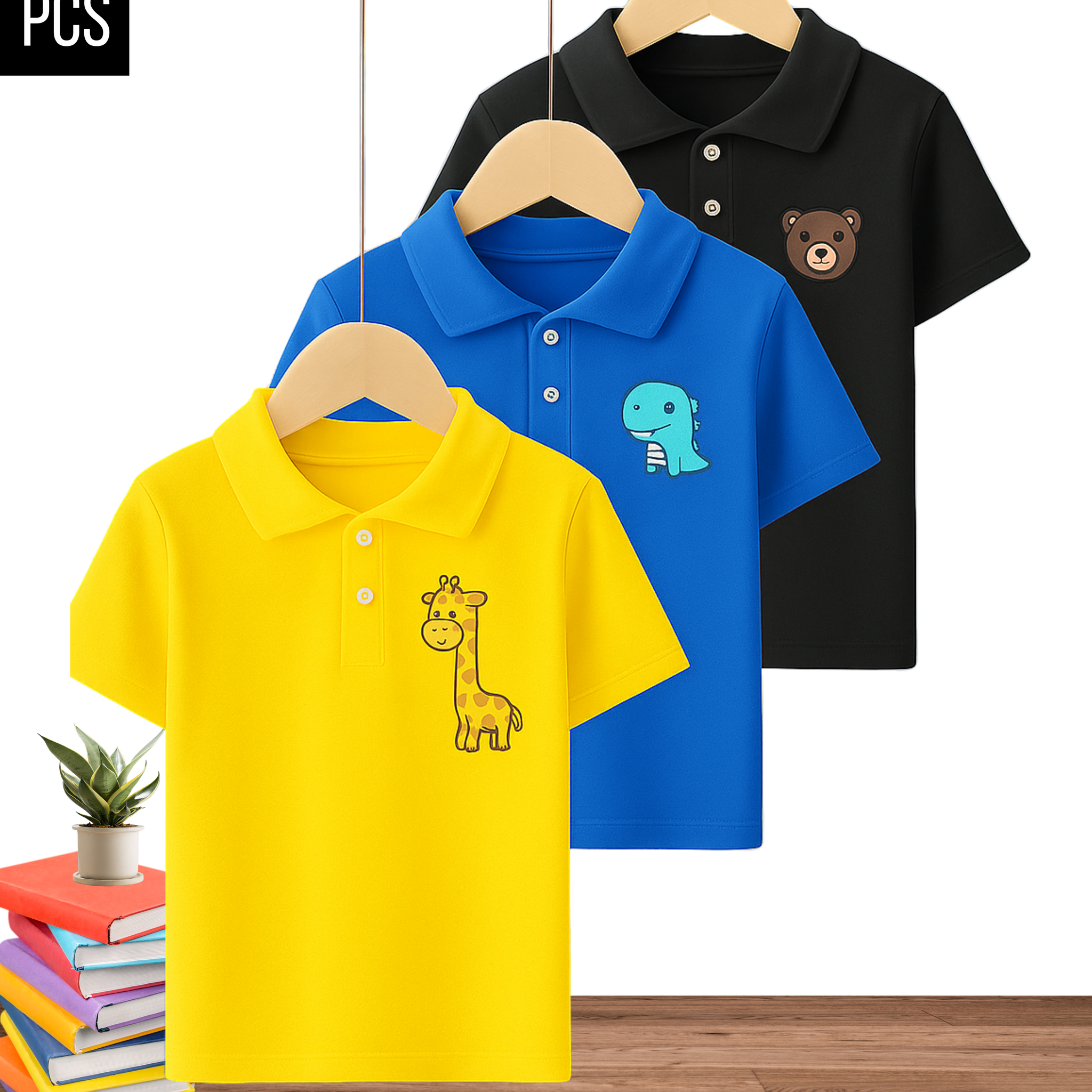 Smart Look Printed Polo Combo– Pack of 3  (3380)