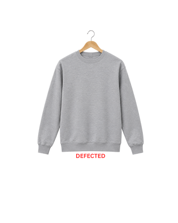 Heather Grey Sweatshirt (DEFECTED) (Code 6105)