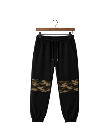 Camo Ribbed Ankle Terry Trouser (Code 5588)