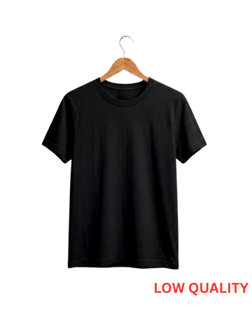 Black T-Shirt/Tee for Men – Cotton Jersey Fabric (Code 5539)