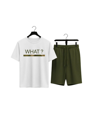 WHAT Co-Ord Set T-Shirt With Short (Code 5138)