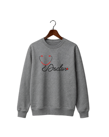 Men's Grey Printed Sweatshirt (Code 5902)