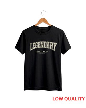 Black Printed T-Shirt/Tee for Men – Cotton Jersey Fabric (Code 5520)