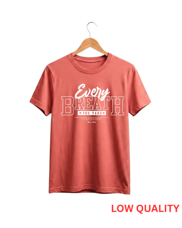Red Rose Printed T-Shirt/Tee for Men – Cotton Jersey Fabric (Code 5558)
