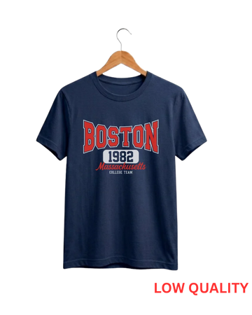 Navy Blue Printed T-Shirt/Tee for Men – Cotton Jersey Fabric (Code 5551)