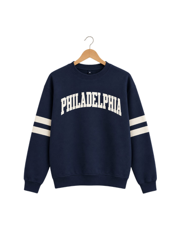 Men's Navy Blue Printed Sweatshirt (Code 5842)