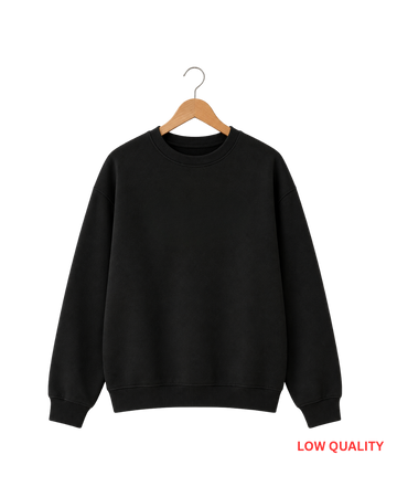 Black Sweatshirt DEFECTED (Code 5940)