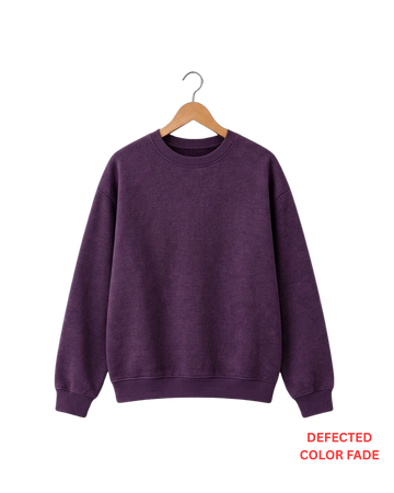 Melange Purple Sweatshirt DEFECTED (Code 5949)