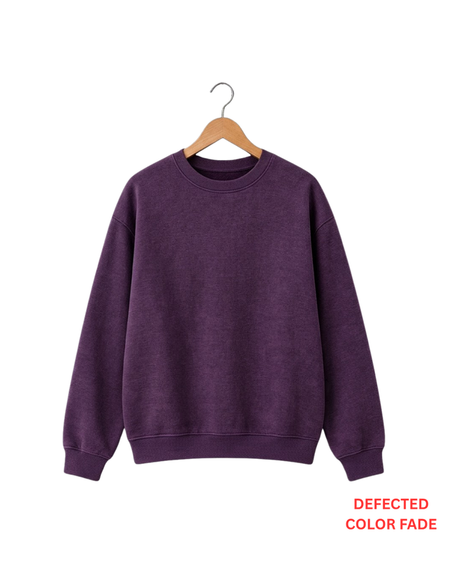 Melange Purple Sweatshirt DEFECTED (Code 5949)