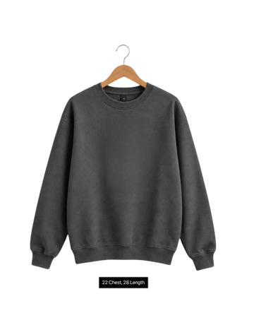 Charcoal Grey Sweatshirt (22 Chest x28 Length) (Code 4128)
