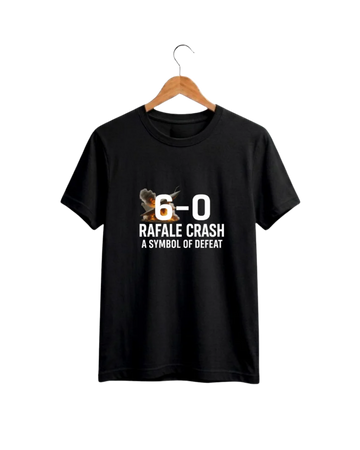 Black Printed T-Shirt/Tee for Men – Cotton Jersey Fabric (Code 5527)