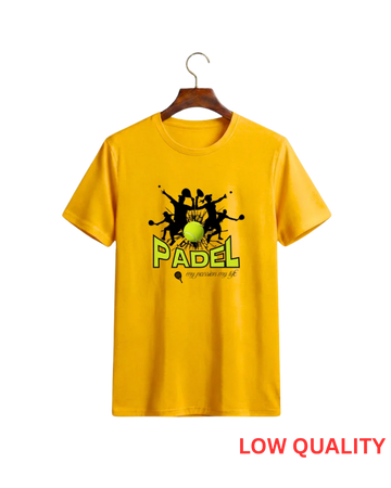 Yellow Printed T-Shirt/Tee for Men – Cotton Jersey Fabric (Code 5526)