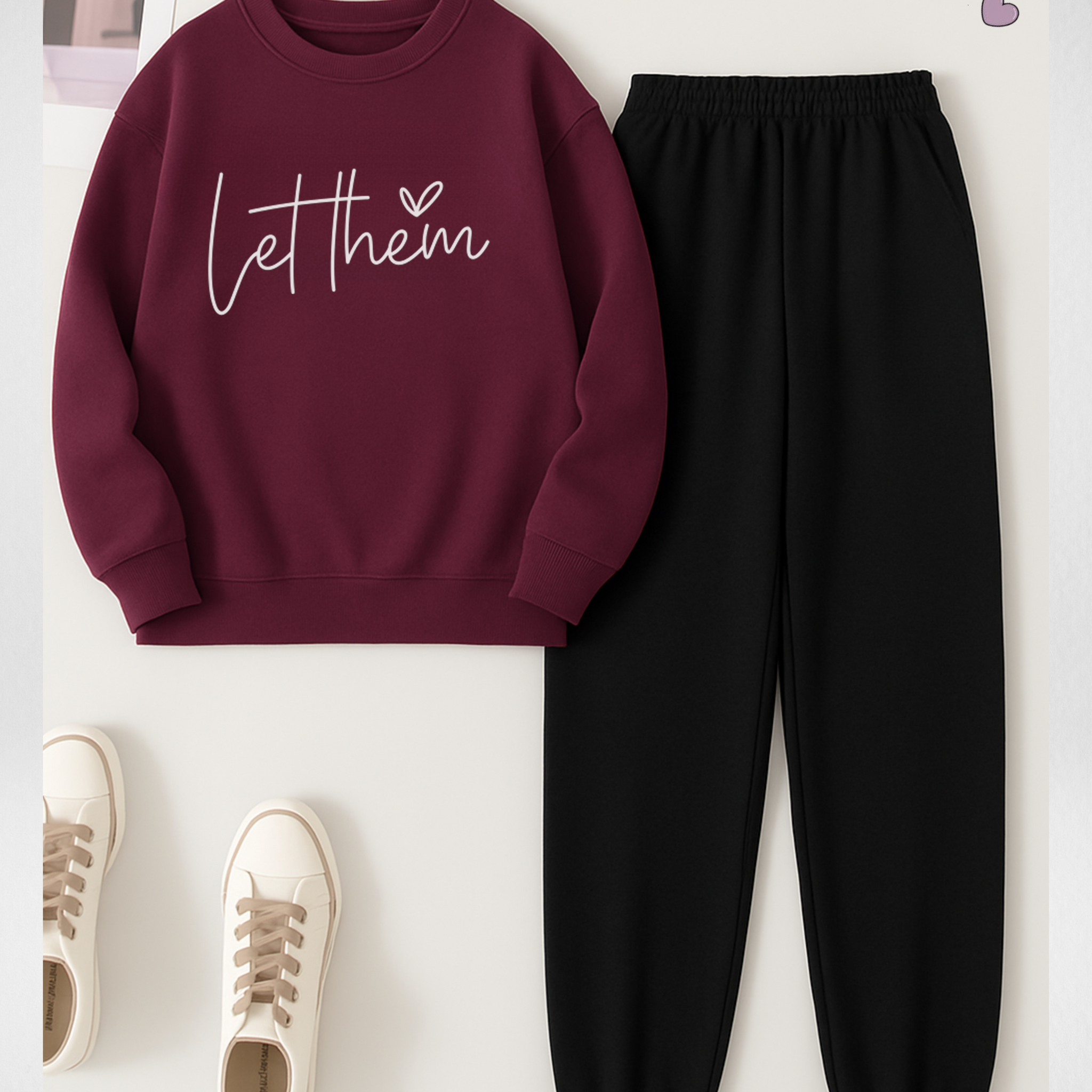 2 Pcs Let Then Winter TrackSuit (Code 3647)