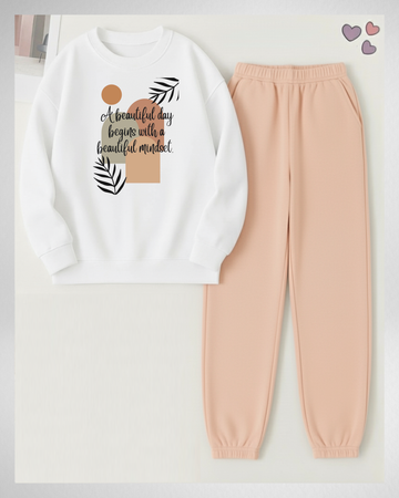 2 Pcs Beautiful Mindset Winter TrackSuit (Code 3962)