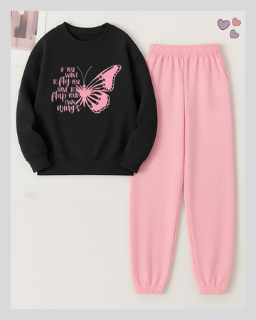 2 Pcs Butterfly Winter TrackSuit (Code 3632)
