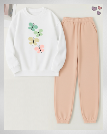 2 Pcs Butterfly Winter TrackSuit (Code 3954)