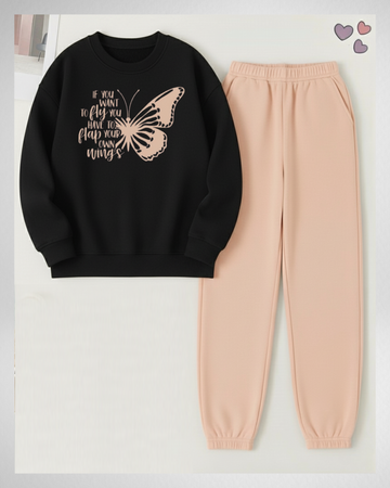 2 Pcs Butterfly More Winter TrackSuit (Code 4219)