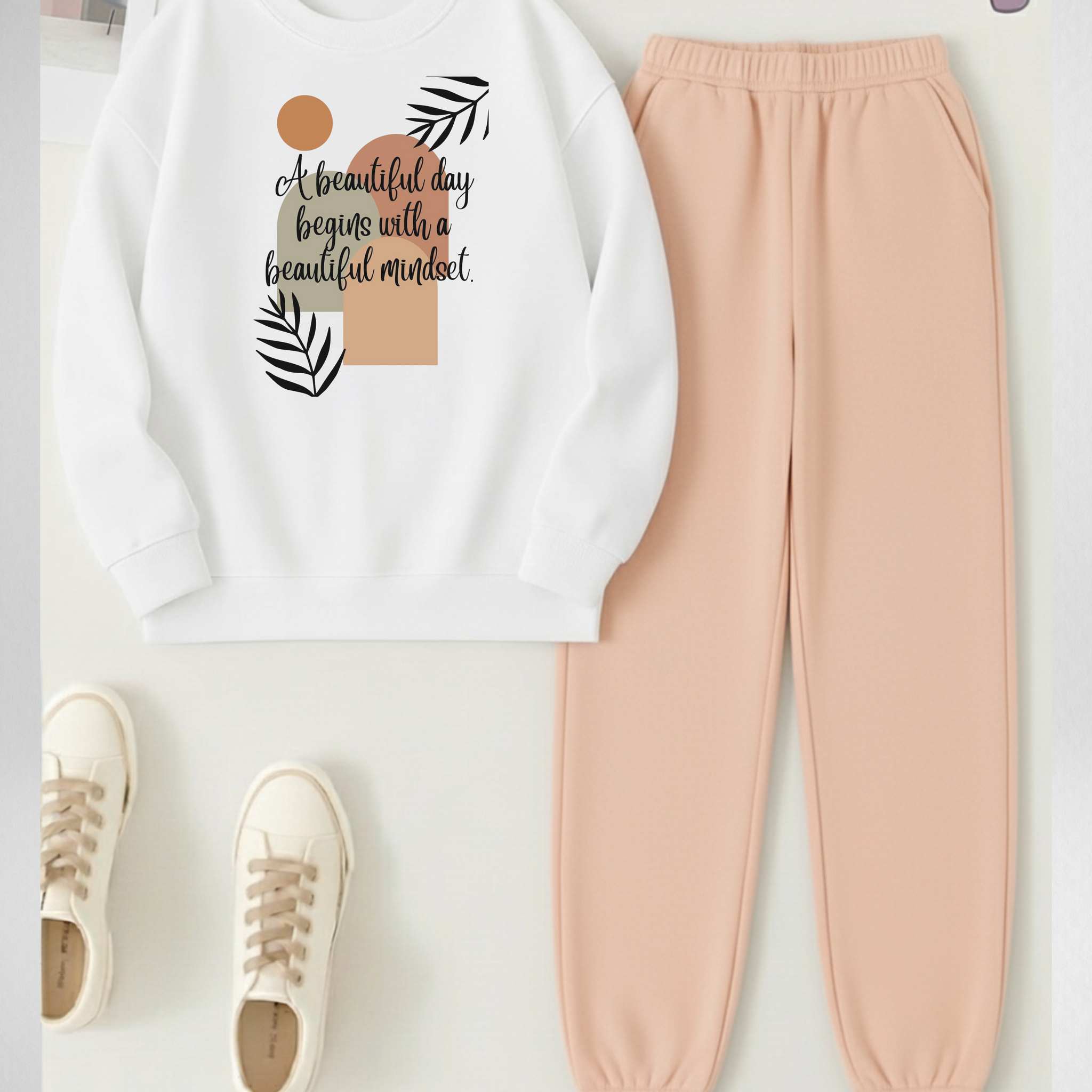 2 Pcs Beautiful Mindset Winter TrackSuit (Code 3962)