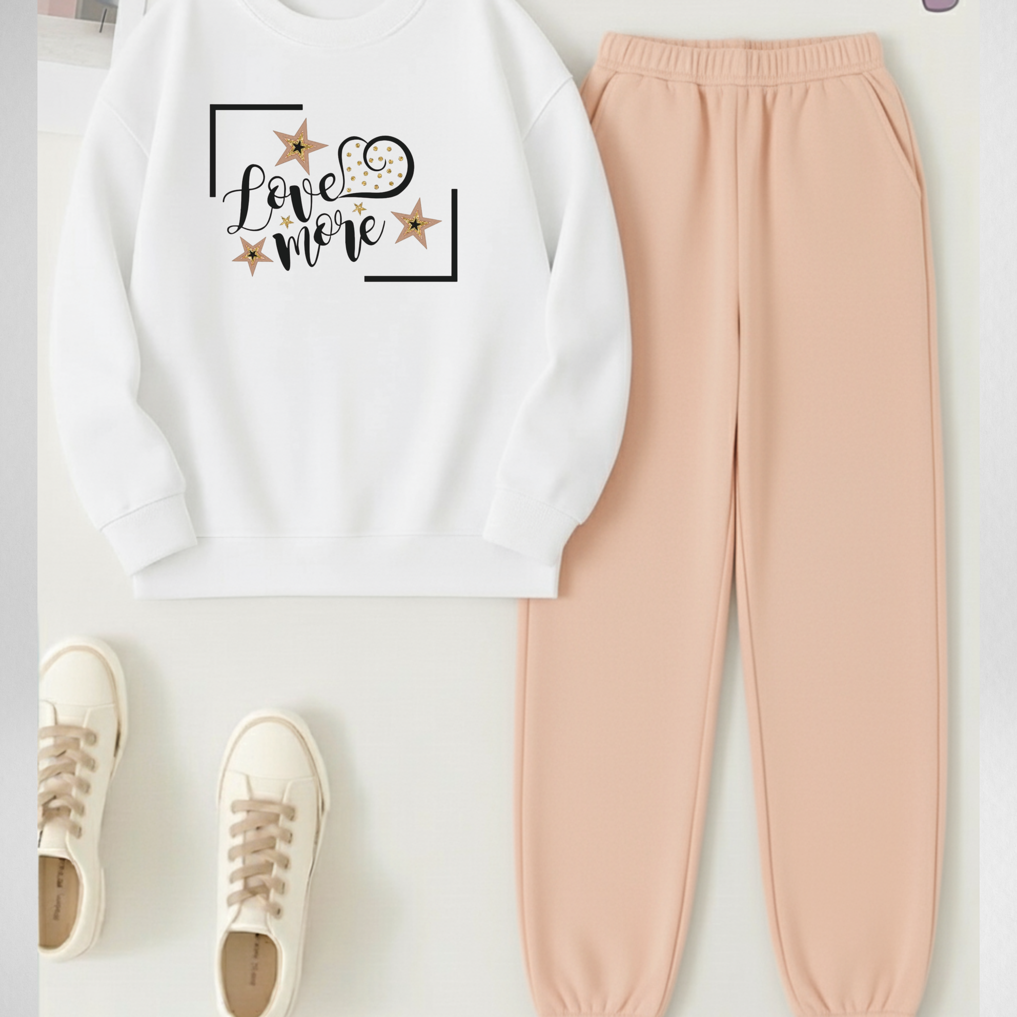 2 Pcs Love More Winter TrackSuit (Code 3965)