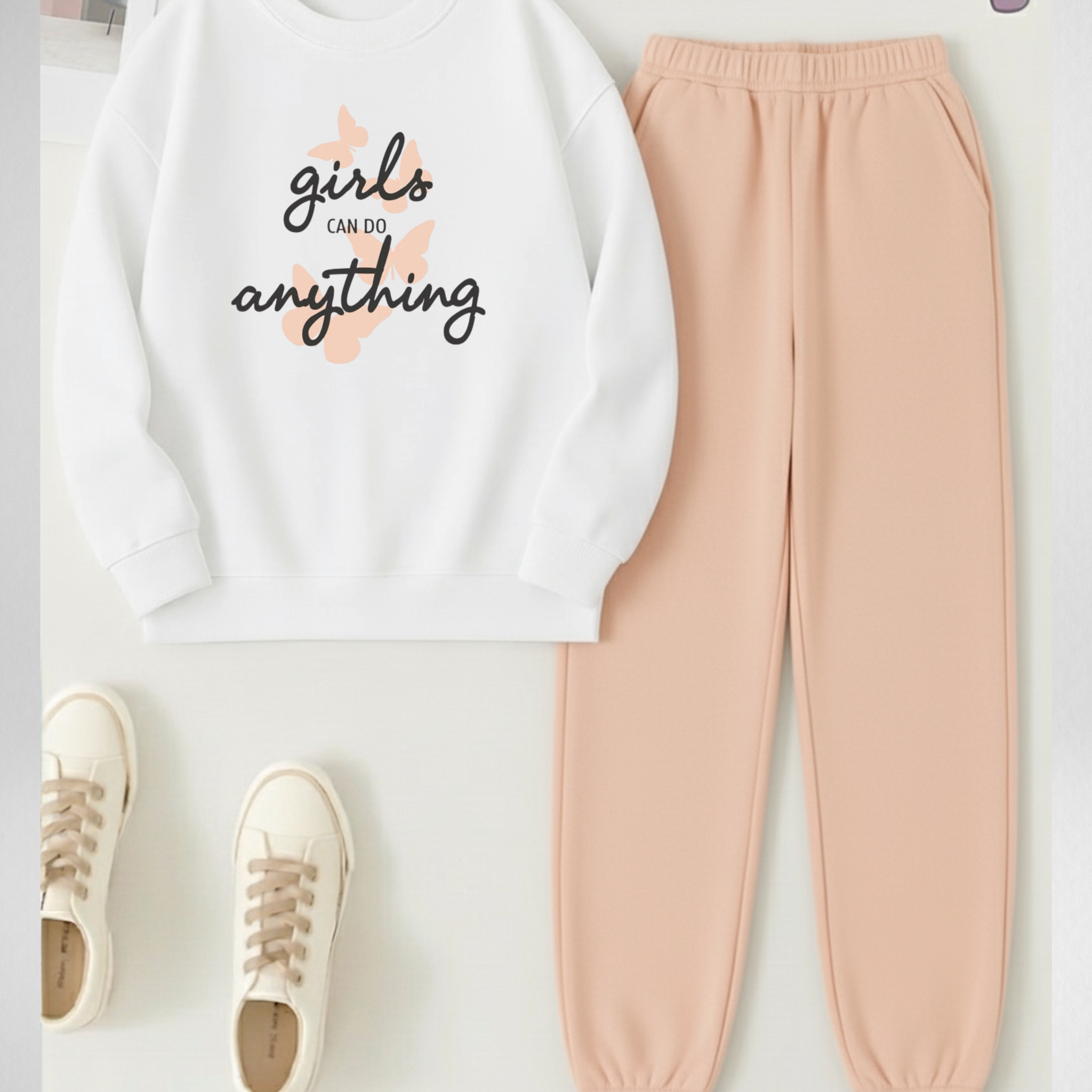 2 Pcs Girlsanything More Winter TrackSuit (Code 4212)