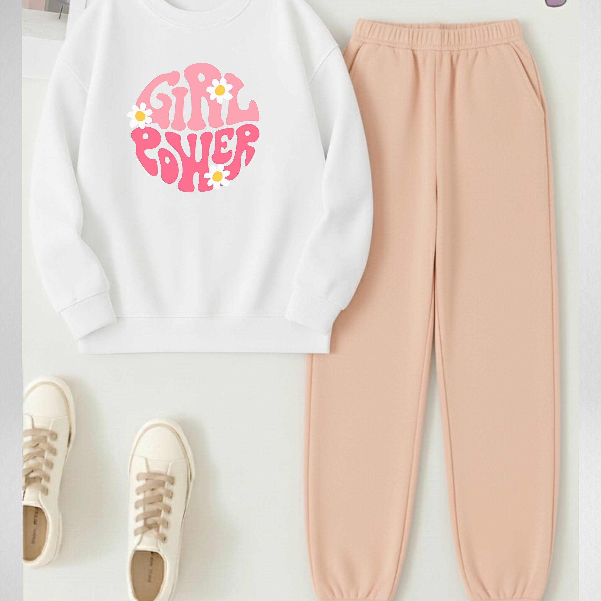 2 Pcs GirlsPower More Winter TrackSuit (Code 4213)