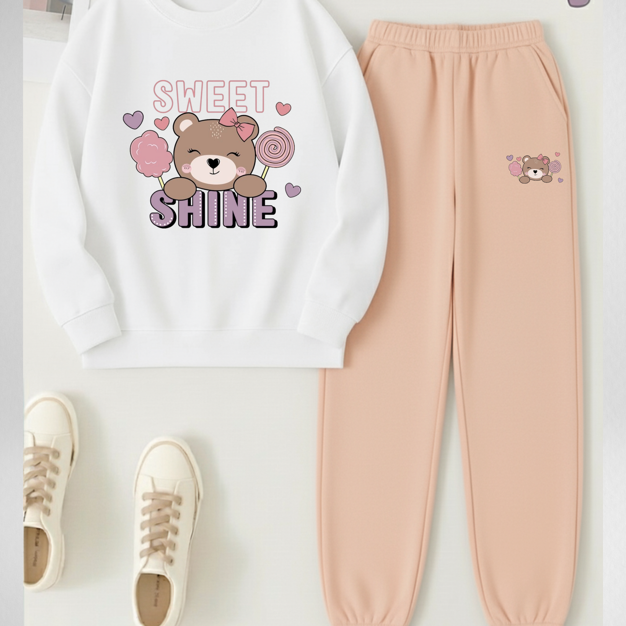 2 Pcs Sweet shine More Winter TrackSuit (Code 4214)