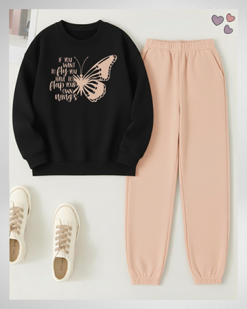 2 Pcs Butterfly More Winter TrackSuit (Code 4219)