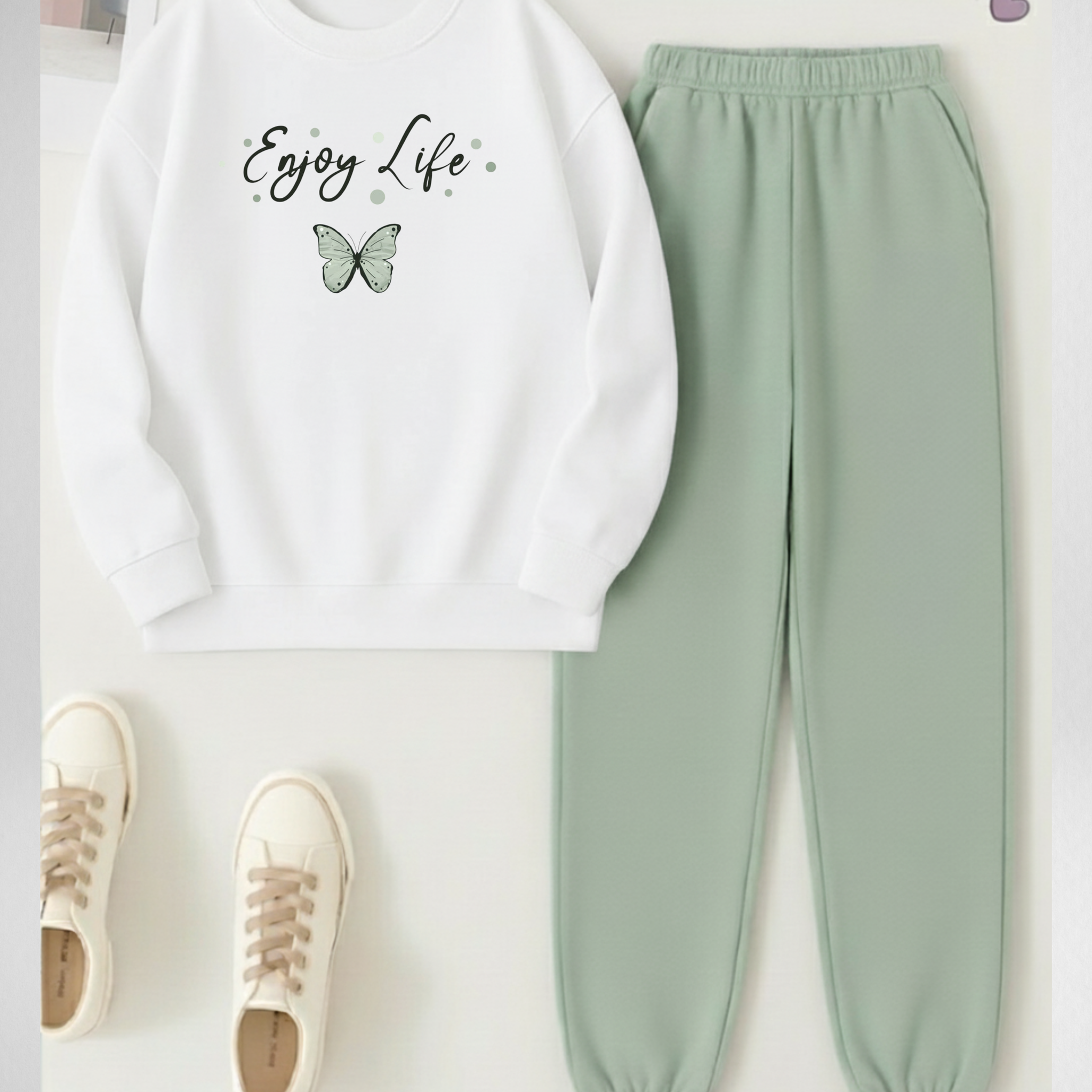 2 Pcs Enjoy Life Winter TrackSuit (Code 3957)