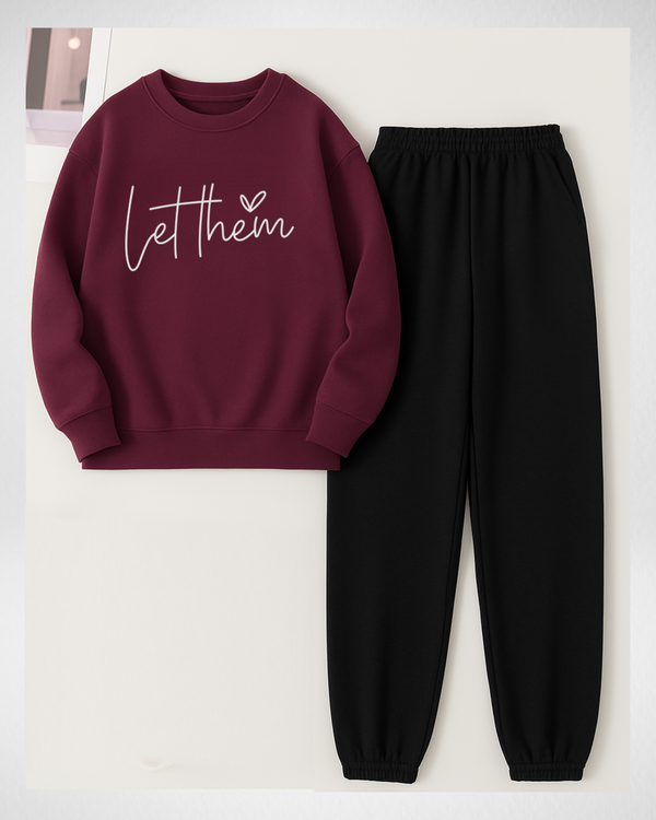 2 Pcs Let Then Winter TrackSuit (Code 3647)