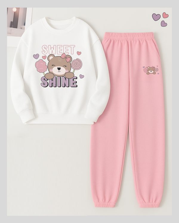 2 Pcs Sweet Shine Winter TrackSuit (Code 3619)