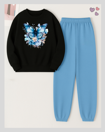 2 Pcs Butterfly Winter TrackSuit (Code 3621)