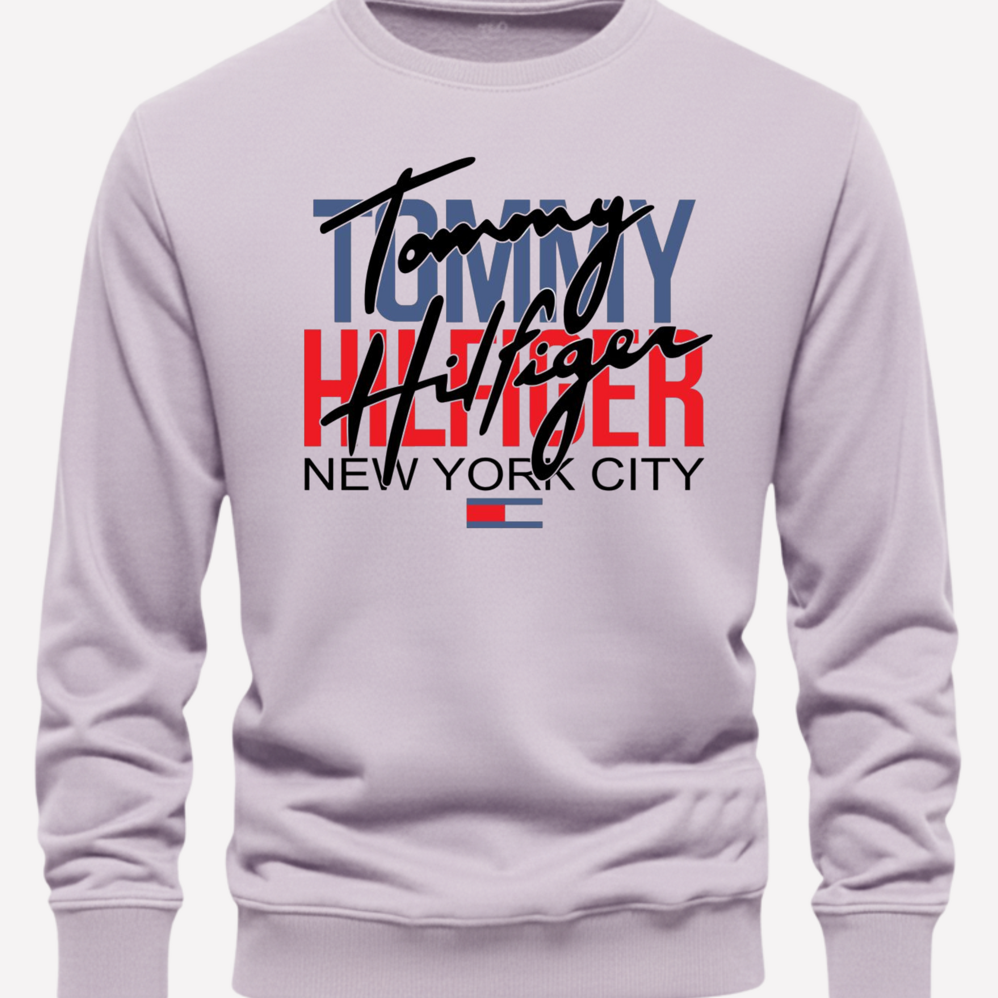 Lilac Men's Printed Sweatshirt – Warm and Stylish Fleece (Code 4169)